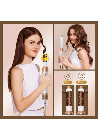 Cbtx 7 In 1 Çok Fonksiyonlu Fırçasız Saç Şekillendirme Seti Nd Altın