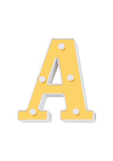 Monyee Altın Renkli Led Harf Işığı - Ev, Parti, Doğum Günü Ve Nikah Töreni Dekorasyon Aracı Pil Dahil Değil Diğer