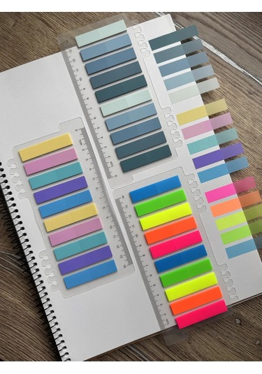 Muse Home Store Kitaplar İçin Kendinden Yapışkanlı Kitap Ayraç Çıkartması Seti 426519564