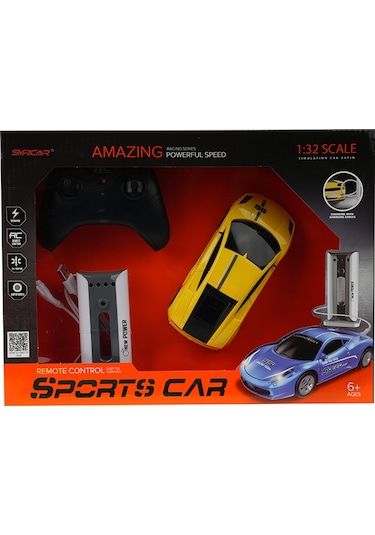 Uzaktan Kumandalı Sports Car Sarı Çok Renkli