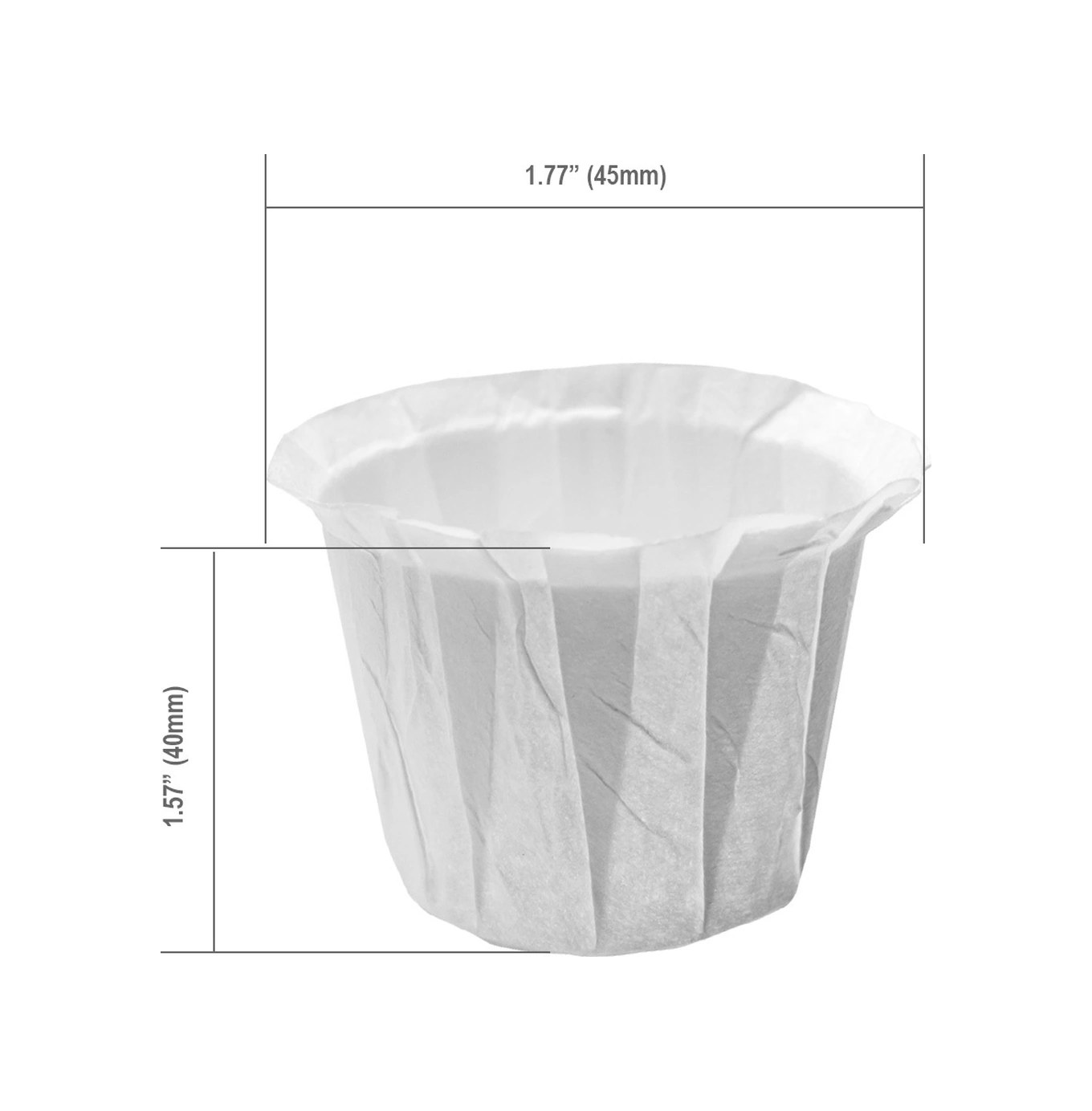 Skycity 100 Adet Yeniden Kullanılabilir Kahve Kapsülü Kağıt Filtresi - Keurig K-cup Uyumlu, Klor Ve Kimyasız, Biyobozunur, Kirli Toprağı Engeller, Hızlı Temizlik Beyaz