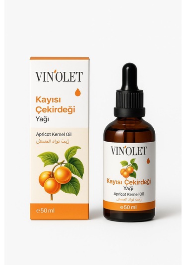 Vinolet Kayısı Çekirdeği Yağı Soğuk Sıkım 50 Ml 50 G