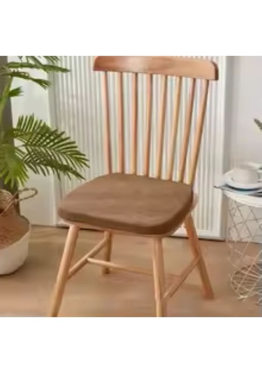 Mc.pierobaby 40x40x5 Cm Sandalye Minderi,ahşap-plastik-ofis Koltuk Konfor Minderi Mavi