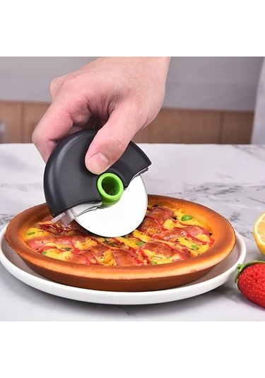 Trendooze Sunshine022 Kırmızı 3lü Çıkarılabilir Pizza Kesici Seti Yıkanabilir Kırmızı 3 Kırmızı