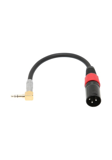 Yaleker L-shape 3.5mm Trs Erkekden Xlr Erkek Audio Kablosu, 24k Altın Kaplama, Gürültü Azaltma, 1m, Bilgisayar/mp3/dvd/tv Uyumlu, Pvc + Metal Malzeme