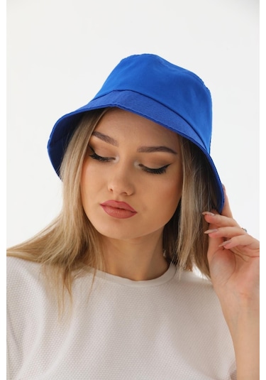 Kadın Balıkçı Saks Kova Bucket Şapka Saks