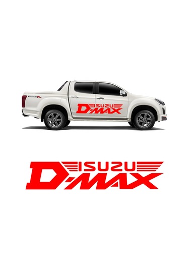 50 X 10 cm - Isuzu D-Max Sticker, Off Road Araba Sticker