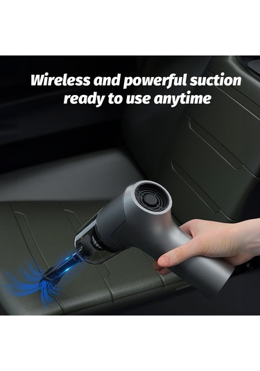 Yifomall 13000pa Güçlü Emiş Ve Üfleme Özellikli Kablosuz El Tipi Elektrikli Süpürge, 120w Taşınabilir Şarjlı Araç Ve Ev Kullanımı İçin