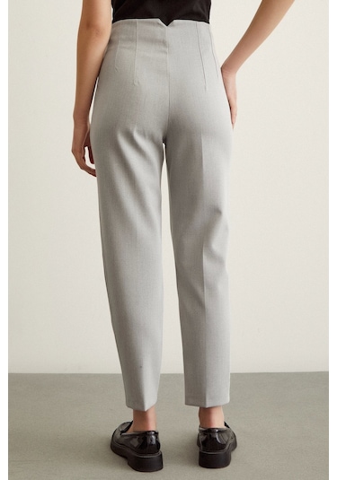 Never More Skinny Kumaş Pantolon Gri