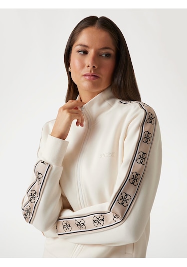 Guess Kadın Sweatshirt V2yq16kb3p2 Ekru