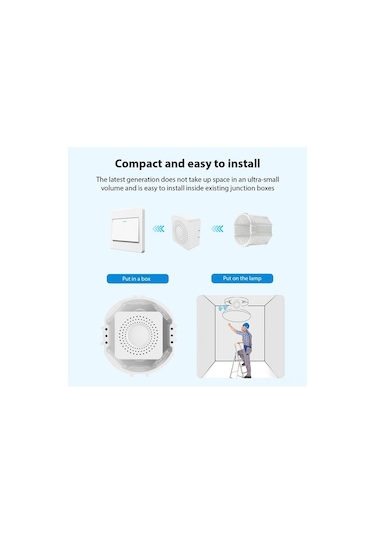 Dancemonkey Akıllı Wifi Anahtarı - 16a Çift Yönlü, Tuya Zamanlayıcı Ve Sesli Komut/ Beyaz