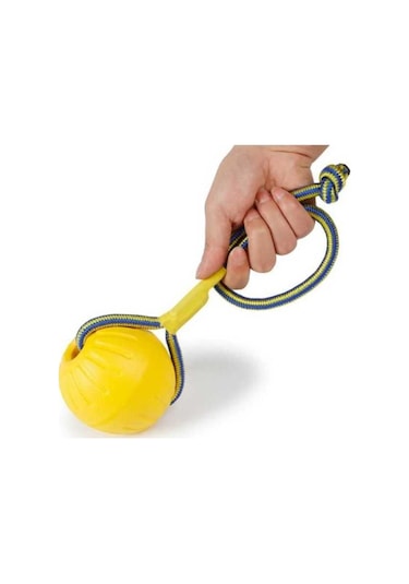 Nunbell Kauçuk Toplu Kordon Halatlı Köpek Oyuncağı 23 x 7.5 CM