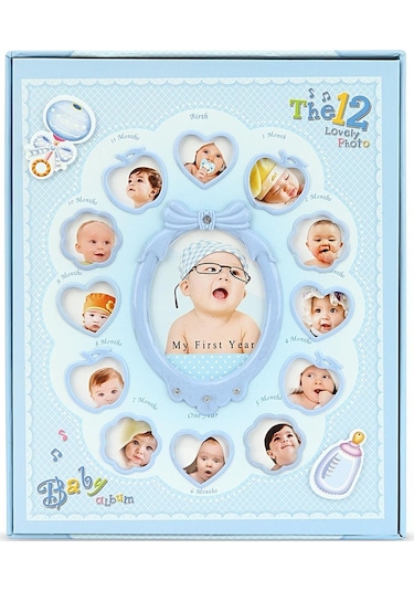 10 x 15 CM 220'lik 12 Ay Pencereli Bebek Fotoğraf Albümü
