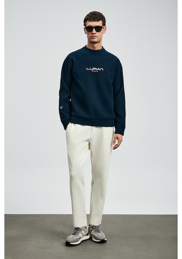 Lufian Dark Erkek Sweatshirt Lacivert Lacivert 112030182100200 Lacivert