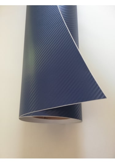 Carbon Folyo Lacivert 152 cm x 1 mt Hava Kanallı