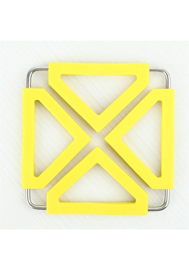 Adet Mutfak Yardımcı Katlanabilir Silikon Altlık Mat Pedi Siyah&kırmızı&sarı Siyah - kırmızı - sarı