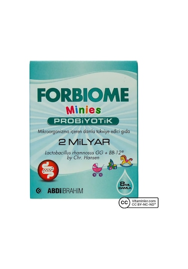 Forbiome Minies Probiyotik Damla 8 Ml Aromasız