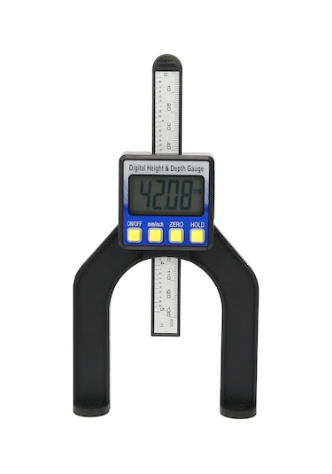 Yaozixa Elektro Niksel Derinlik Ve Yükseklik Ölçer 0-80mm, Dijital Ekran, Manyetik Altyapı, Ahşap İşleri Ölçüm Aracı