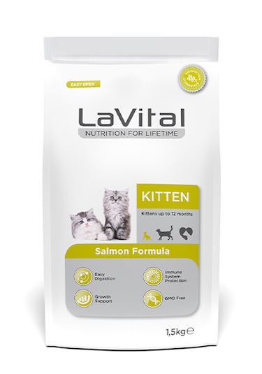 La Vital Kitten Somonlu Yavru Kedi Maması 1500 G