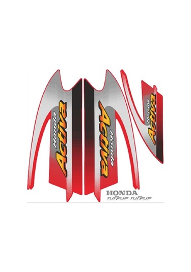 Honda Activa Arma Seti Sticker Yeni Model Kırmızı