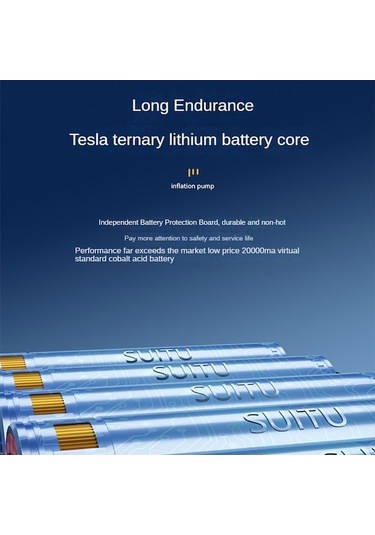 Supermarket1 Suıtu St-5518 Araba Akülü Şişme Pompa Çok Fonksiyonlu Aydınlatmalı Taşınabilir Mini Pompa