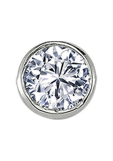 Sirius F Renk 0.14 Karat Pırlanta Tektaş Erkek Küpesi  0815E0043