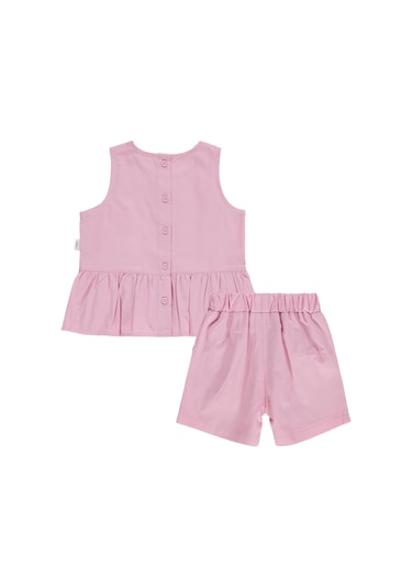 Civil Baby Çiçek Nakışlı 6-18 Ay Takım - Pembe