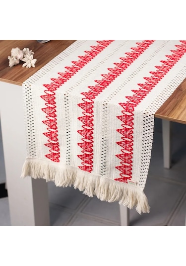 Dolce Casa Masa İçin Dekoratif Yastık Örtü, 35x145 316778655 Kırmızı