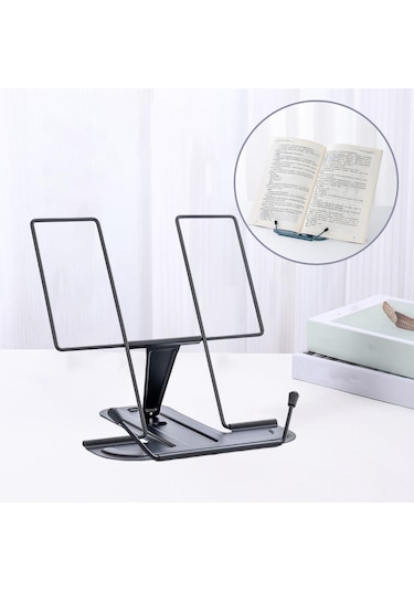 Homyl Taşınabilir Yemek Kitabı Tutucu Organizatör Kitapları Siyah