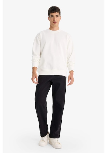 Defacto Relax Fit Bisiklet Yaka Kalın İçi Yumuşak Tüylü Basic Düz Sweatshirt T5139az25auwt32 Beyaz Defacto Relax Fit Bisiklet Yaka Kalın İçi Yumuşak Tüylü Basic Düz Sweatshirt T5139az25auwt32 Beyaz