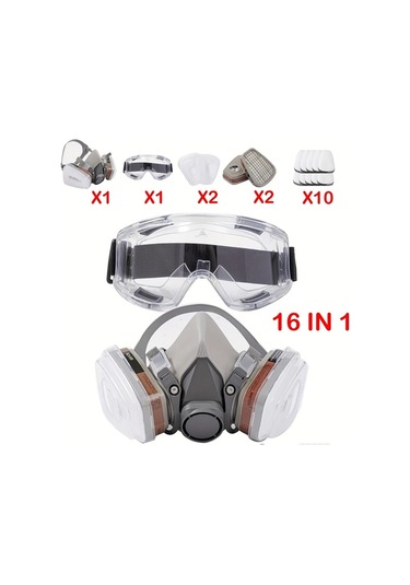 Willowhaven Sku 6200-16in1 Yeniden Kullanılabilir 16in1 Yüz Maskesi Kaynak Parlama Koruma
