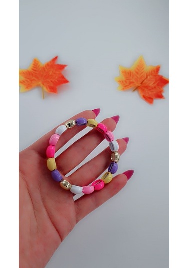 Bhs Life Kadın Lastikli Tasarım Karışık Renkli Bileklik 21 Çok Renkli