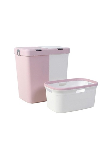 Reis Home Motek Ikili Kirli Çamaşır Sepeti Ve Çamaşır Selesi Ikil Pudra