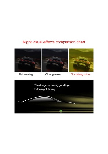 Sones Sarı Lensli Parlama Önleyici Gece Görüşlü Gözlük Erkek/kadın Sürücü Güvenlik Güneş Gözlüğü