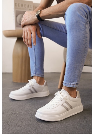 Daxors D0163 Günlük Ortopedik Erkek Sneaker Spor Ayakkabı Gri