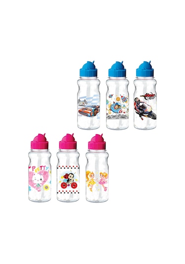 Ticon Popsy Plastik Matara Suluk Şeffaf Desenli (272820)