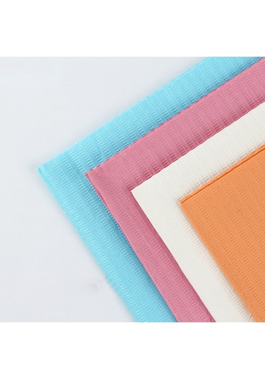 Samdoo 125 Adet Pembe Tek Kullandım Masa Battaniyesi, 45x30cm Çift Katlı Ahşap Pulp + Sızıntı Engelleme Tabaka, Manikür Ve Güzellik Çalışma Masası İçin Temizleme Ve Polishing Yüzü