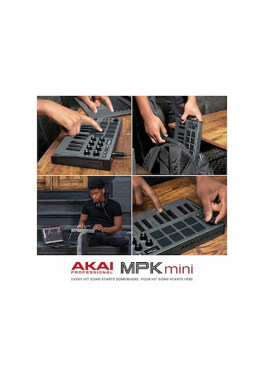 Akaı Mpkmını 3 Gri Mini Klavye
