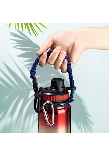 Cooker 1395-3 Çelik Sızdırmaz Çift Katmanlı Taşıma Askılı Termos Çok Renkli