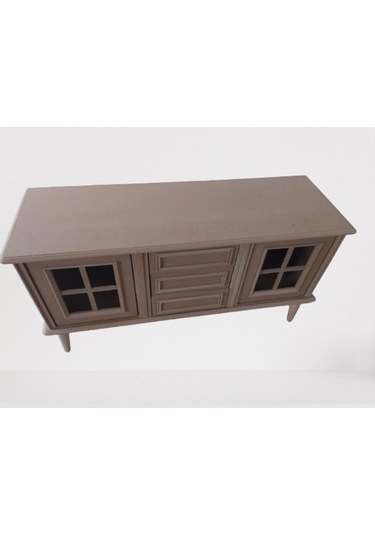 Bengimobilya Tv Sehpası Windovs Nakış Model Kayın Torna Torna Retro Ayak Ham (481981965)