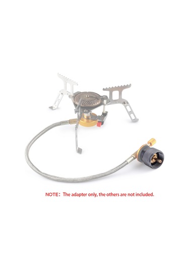 Jeehugo Kamp, Piknik, Mangal İçin Alüminyum Ve Bakır Mapp-coleman Gaz Pompa Adaptörü - Leakproof, Otomatik Kapatma, En417 Lindal Valfi Dönüştürücü Gümüş