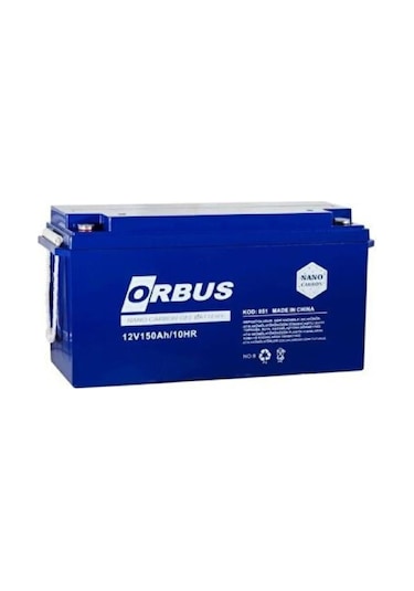 Orbus 12 Volt 150 Amper Deep Cycle Karbon Jel Akü Derin Döngü