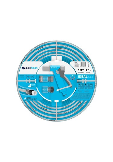 Cellfast Ideal Bahçe Sulama Hortumu Seti 1/2" 20 M