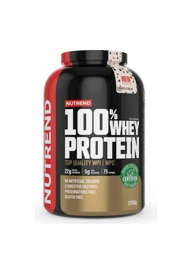 Nutrend Whey Protein 2250 Gr Gluten Free Cookies&cream