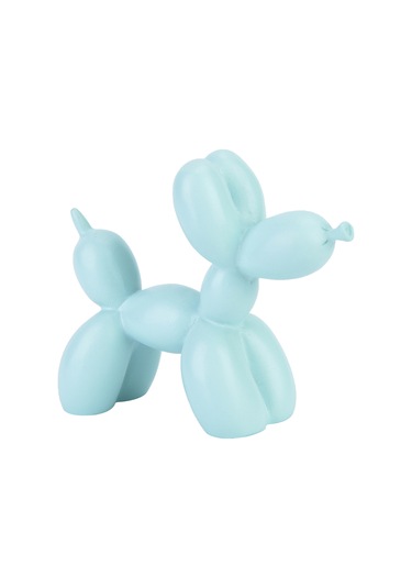 Konesam Mavi Balon Köpek Resin Dekoratif Alet - Modern Ev Dekorasyonu, Oturma Odası, Tv Ünitesi, Masaüstü Süs Eşyası