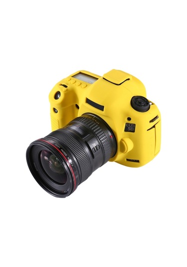 Sones Canon Eos 5d Mark Iıı / 5d3 İçin Puluz Yumuşak Silikon Koruyucu Kılıf Sarı