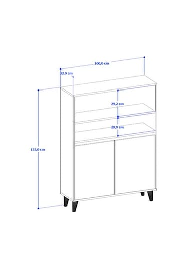 Pena Ayakkabılık - Atlas Çam - Antrasit