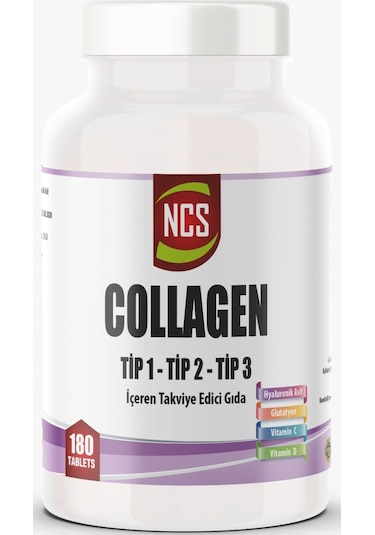 Kollajen Hidrolize Collagen Tip 1-2-3 Glutatyon Vitamin C 180 X 2 Kutu
