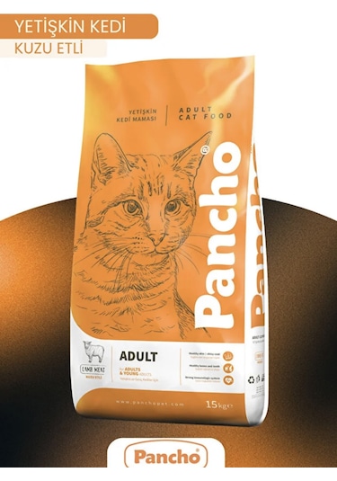 Pancho Kuzu Etli Yetişkin Kedi Maması 15 KG