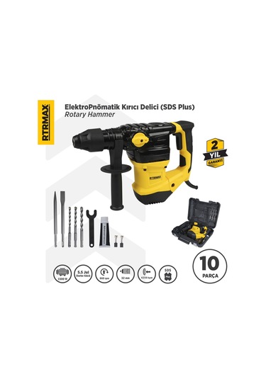 Rtrmax RTM2330 Elektropnömatik Sds Plus Kırıcı ve Delici 1500 W 5.5 Jul 32 mm